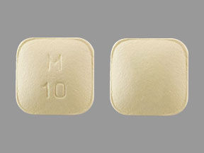 Montelukast sodium 10 mg (base) M 10