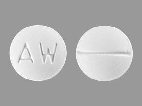 AW Pill White Round 8mm - Pill Identifier