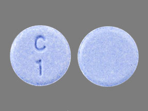 Blue c1 2mg xanax pill round bars clonazepam