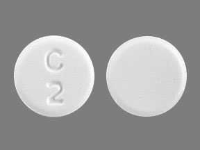 Round white klonopin pill