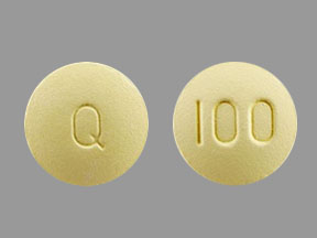 Pill Imprint 100 Q (Quetiapine Fumarate 100 mg)