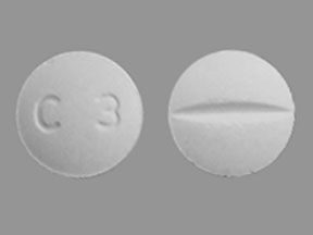 Pill C3 White Round is Doxazosin Mesylate