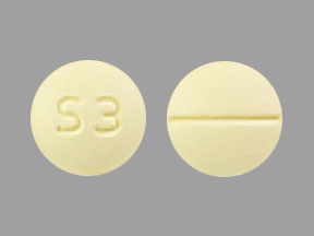 Pill S3 Yellow Round is Sertraline Hydrochloride