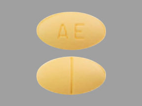 Pill AE Orange Oval is Spironolactone