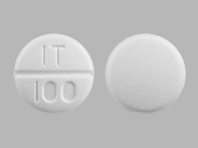 Pill IT 100 White Round is Trazodone Hydrochloride