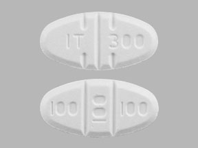 Pill IT 300 100 100 100 White Oval is Trazodone Hydrochloride