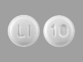 Pill LI 10 White Round is Lisinopril