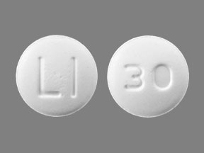 Pill LI 30 White Round is Lisinopril