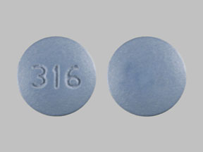Pill 316 Blue Round is Enfolast
