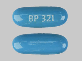 Pill BP 321 Blue Capsule/Oblong is PNV-DHA