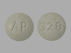 Pill AP 328 Tan Round is NP Thyroid 120