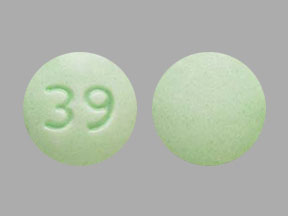 Pill 39 Green Round is Hyoscyamine sulfate (sublingual)