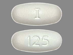 Pill I 125 White Oval is Metronidazole