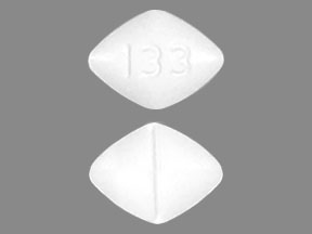 Pill 133 White Four-sided is Captopril