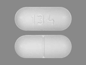 Pill 134 is Captopril 100 mg