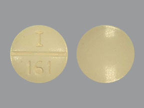 Pill I 161 Yellow Round is Propranolol Hydrochloride