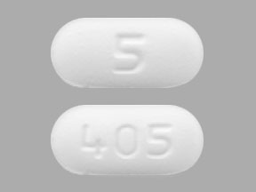 Pill 405 5 White Capsule/Oblong is Ambrisentan