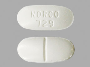 Norco 325 mg / 7.5 mg NORCO 729