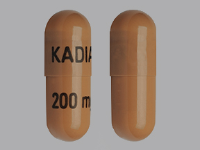 Pill KADIAN 200 mg Brown Capsule/Oblong is Kadian