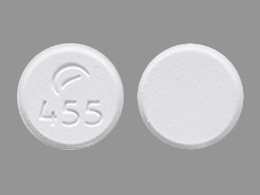 Pill Logo (Actavis) 455 White Round is Deferasirox (for Oral Suspension)