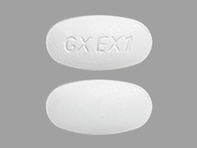 Pill GX EX1 White Elliptical/Oval is Alosetron Hydrochloride