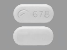 Pill Logo 678 White Capsule/Oblong is Metoprolol Succinate Extended-Release