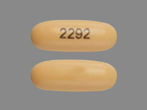Pill 2292 Yellow Capsule-shape is Dutasteride