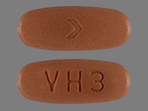 Hydrochlorothiazide and valsartan 25 mg / 160 mg VH3 >