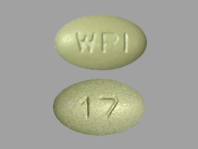 Pill WPI 17 Green Elliptical/Oval is Cinacalcet Hydrochloride