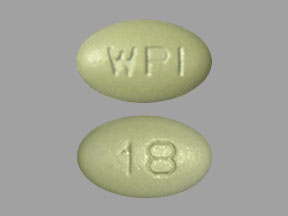 Pill WPI 18 Green Oval is Cinacalcet Hydrochloride