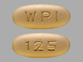 Pill WPI 125 Orange Oval is Bosentan Monohydrate