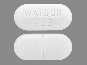 Pill WATSON 503 White Capsule-shape is Acetaminophen and Hydrocodone Bitartrate