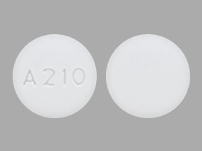 Pill A210 White Round is Albendazole