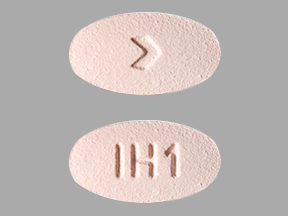 Pill IH1 > Pink Oval is Hydrochlorothiazide and Irbesartan