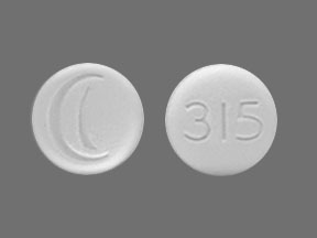 Pill Logo 315 White Round is Doxepin Hydrochloride