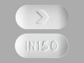 Pill IN150 > White Capsule/Oblong is Ibandronate Sodium
