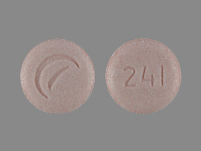 Pill Logo (Actavis) 241 Pink Round is Clonidine Hydrochloride Extended-Release