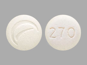 Pill Logo (Actavis) 270 White Round is Morphine Sulfate Extended-Release