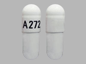 Pill A272 White Capsule/Oblong is Trientine Hydrochloride