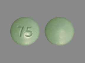 Pill 75 Green Round is Doxycycline Hyclate