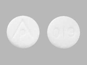Pill AP 019 White Round is Mytab Gas