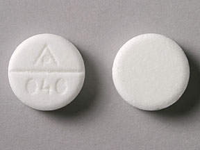 Pill AP 040 White Round is Simethicone