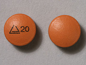 Pill Logo 20 on Altoprev 20 mg