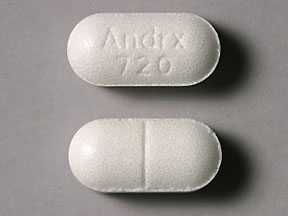 Pill Andrx 720 White Capsule/Oblong is Potassium Chloride Extended-Release