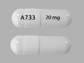 Pill A733 20 mg White Capsule/Oblong is Juxtapid