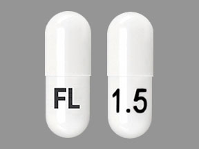 Pill FL 1.5 White Capsule/Oblong is Vraylar