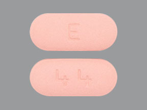 Pill E 44 Peach Capsule/Oblong is Fexofenadine Hydrochloride