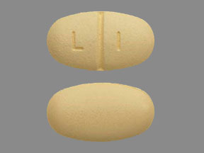 Pill L 1 Yellow Elliptical/Oval is Levetiracetam