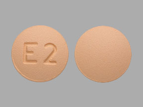 Pill E 2 Orange Round is Eletriptan Hydrobromide
