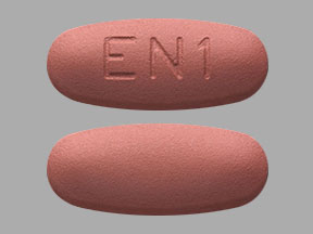 Pill EN1 Brown Oval is Entacapone